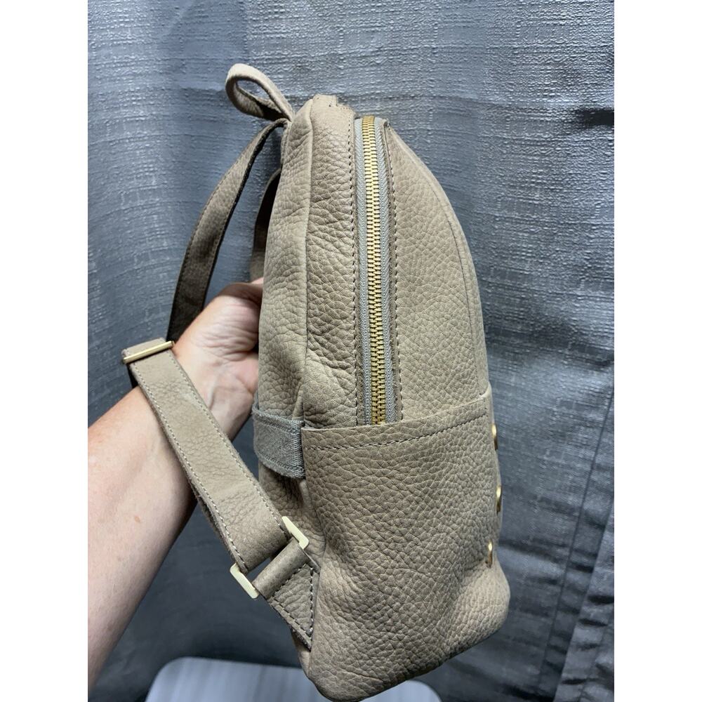 Hammitt Hunter Beige Pebbled Leather Backpack Bag - Picture 9 of 17